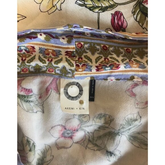 Anthropologie Akemi + Kin Idalia Kimono One Size Floral Dolman Bohemian Boho - Picture 10 of 13